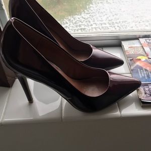 Burgundy pumps